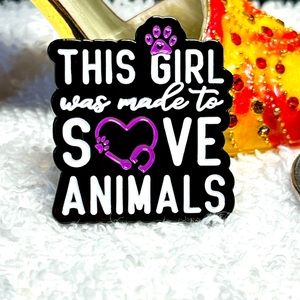 Rescue dog shelter/animal lover lapel pin -enamel NWOT
